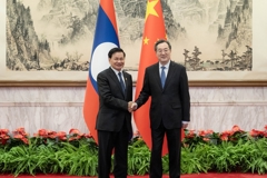 丁薛祥分别会见老挝人民革命党中央总书记、国家主席通伦和韩国国会议长禹元植