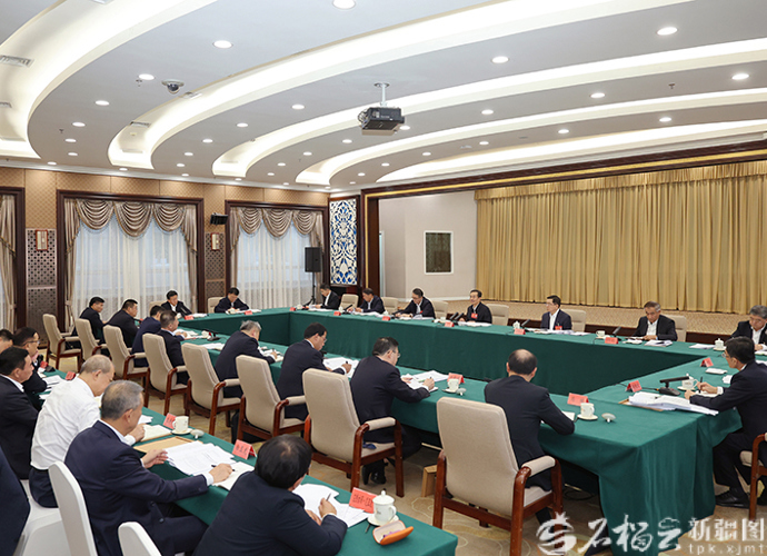 自治区党委十届十五次全会开展分组讨论