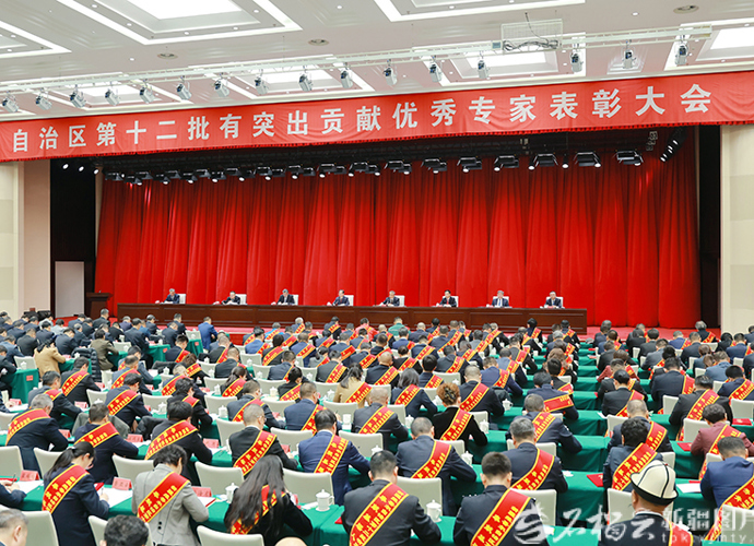 自治区第十二批有突出贡献优秀专家表彰大会举行